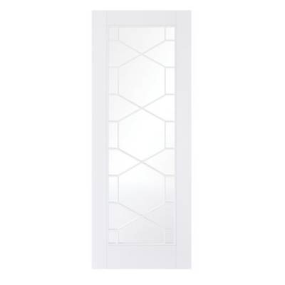 White Primed Orly Glazed Internal Door Wooden Timber - Door ...